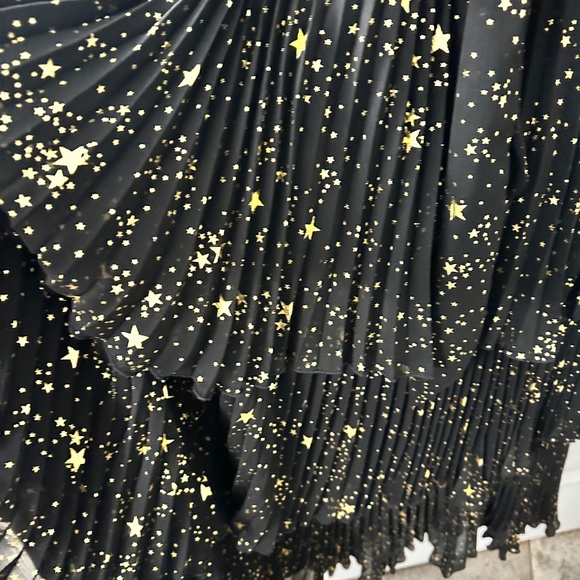 Alex Marie halter gold and black star dress starfall ball dress - Picture 5 of 13